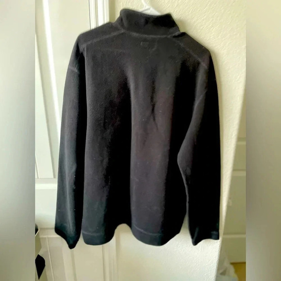 Gap men’s black quarter zip fleece pullover size L - Picture 3 of 3